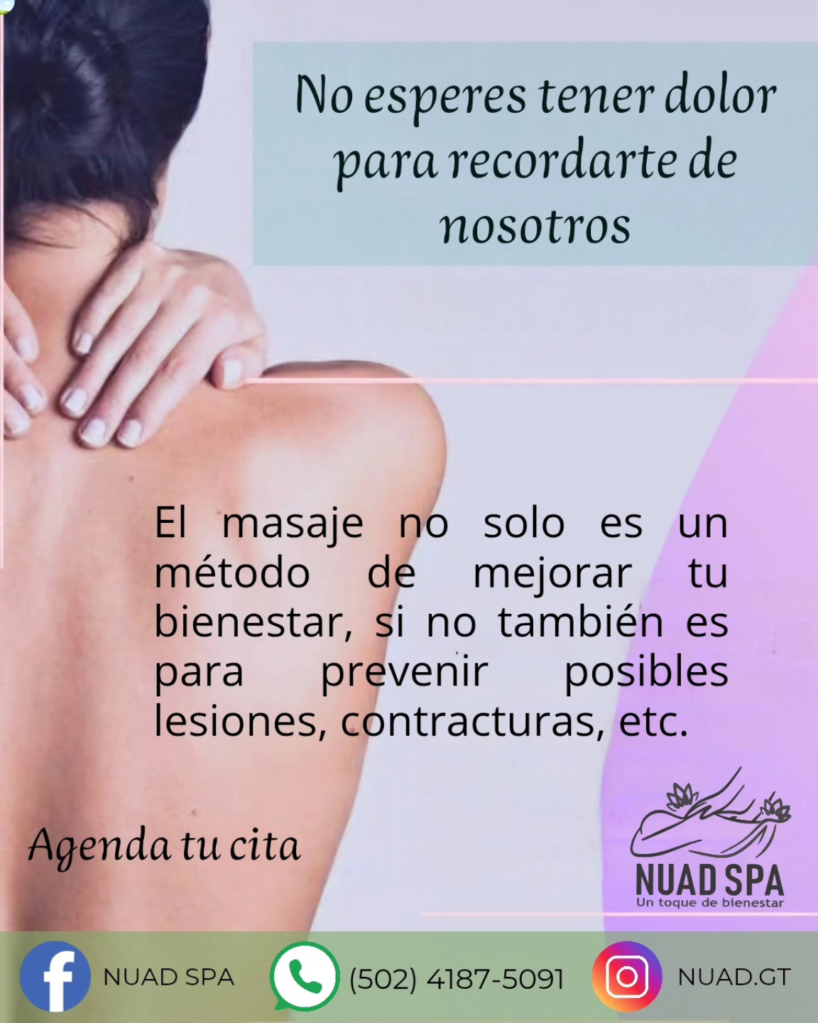 NUAD SPA AGENDA TU CITA